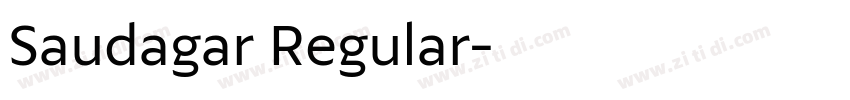 Saudagar Regular字体转换